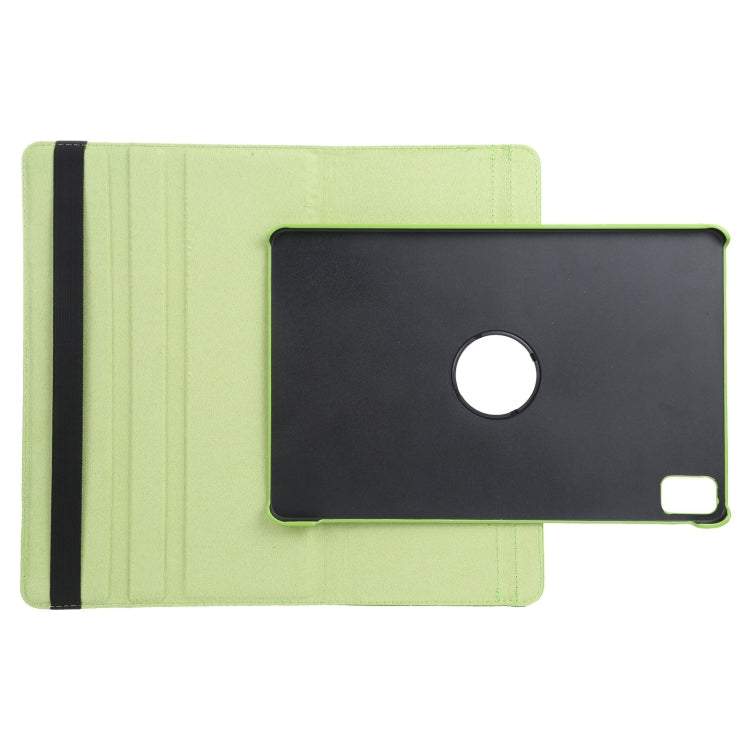 For iPad Air 13 2025 / 2024 360 Degree Rotation Litchi Texture Leather Tablet Case with Holder(Green) - More iPad Cases by buy2fix | Online Shopping UK | buy2fix
