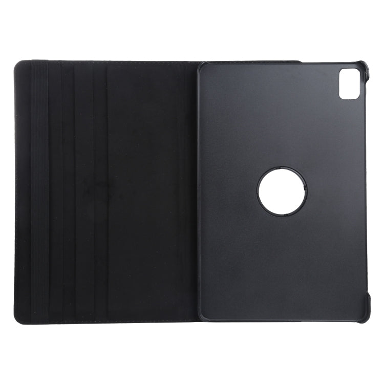For iPad Air 13 2025 / 2024 360 Degree Rotation Litchi Texture Leather Tablet Case with Holder(Black) - More iPad Cases by buy2fix | Online Shopping UK | buy2fix
