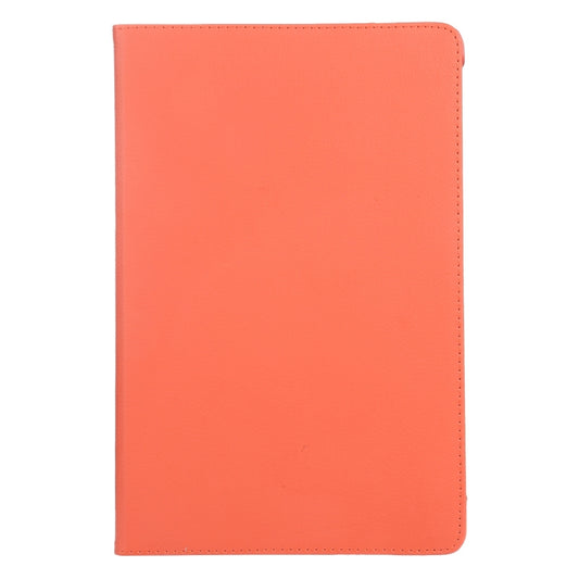 For iPad Pro 11 2025 / 2024 360 Degree Rotation Litchi Texture Leather Tablet Case with Holder(Orange) by buy2fix