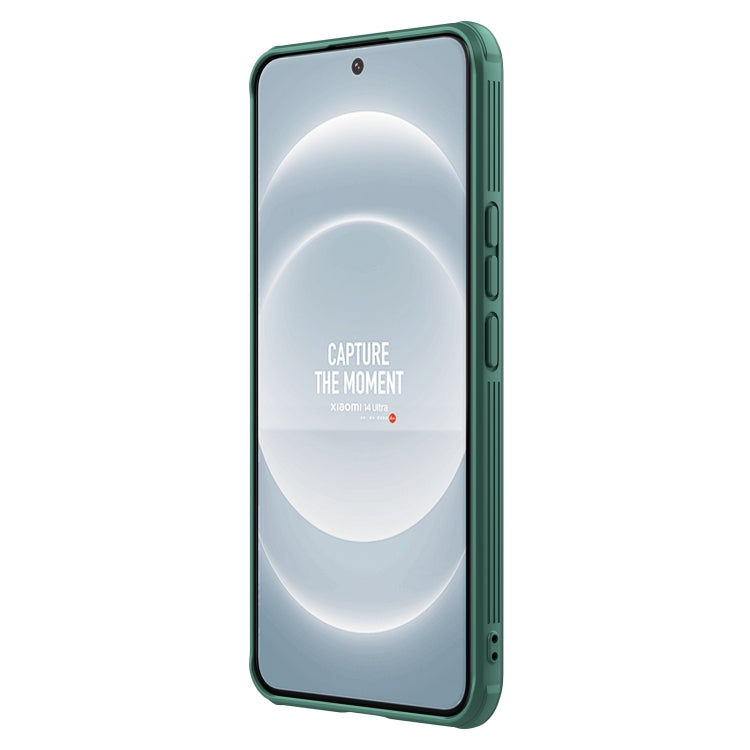 For Xiaomi 14 Ultra NILLKIN CamShield Prop Clear Version PC Phone Case(Green) - Xiaomi 14 Ultra Cases by NILLKIN | Online Shopping UK | buy2fix