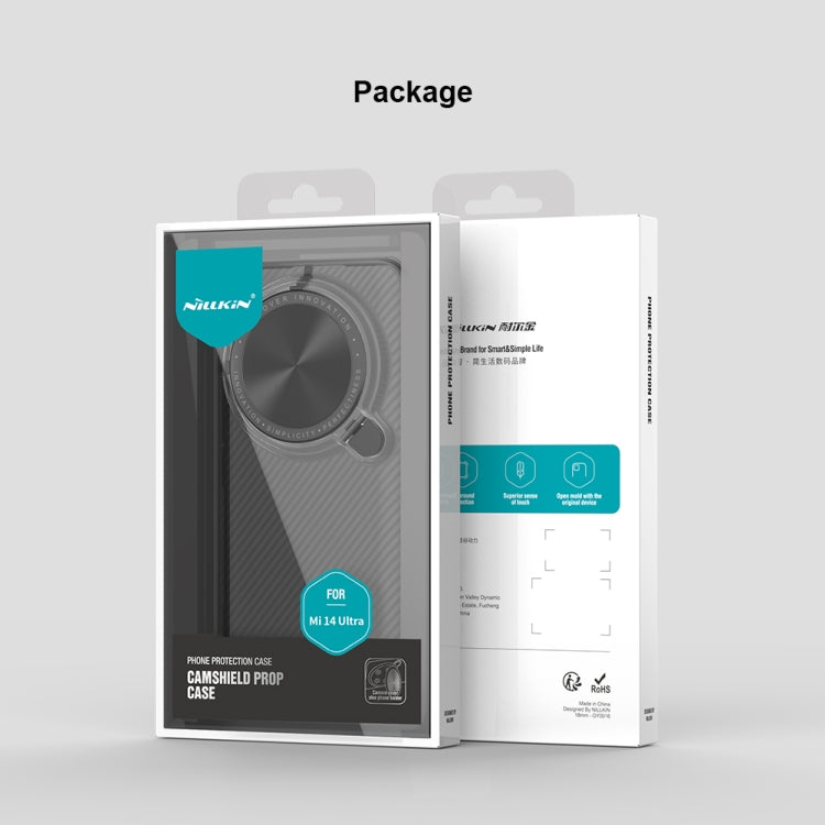 For Xiaomi 14 Ultra NILLKIN CamShield Prop Clear Version PC Phone Case(Green) by NILLKIN