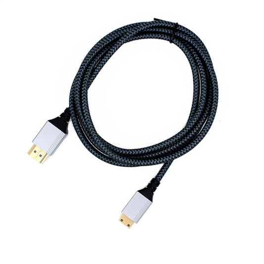 HDTV to Mini HDTV 4K UHD Video Transmission Braided Cable, Length:3m(Grey) by buy2fix