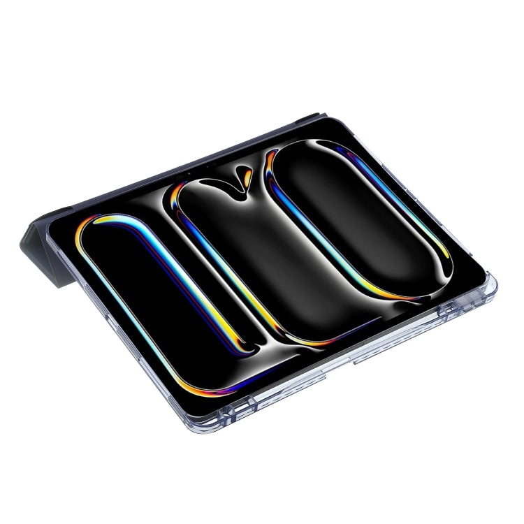 For iPad Pro 11 2025 / 2024 Clear Acrylic Deformation Leather Tablet Case(Lavender Purple) by buy2fix