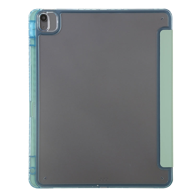 For iPad Air 13 2025 / 2024 Clear Acrylic Deformation Leather Tablet Case(Green) - iPad Air 13 2025 / 2024 Cases by buy2fix | Online Shopping UK | buy2fix