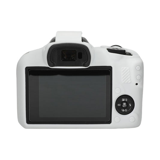 For Canon EOS R100 Glossy Soft Silicone Protective Case(White) by buy2fix