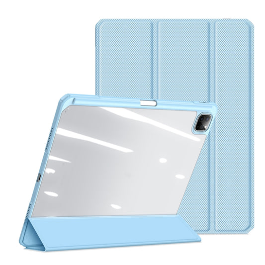 For iPad Pro 13 2025 / 2024 DUX DUCIS TOBY Series Antiskid Leather Tablet Case with Sleep / Wake-up Function(Blue) by DUX DUCIS