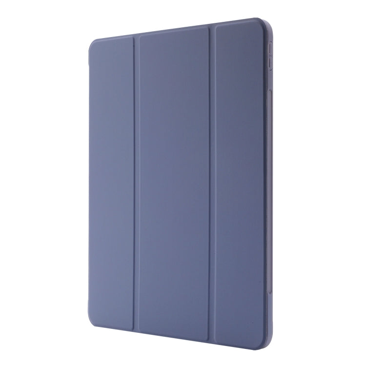 For iPad Air 13 2025 / 2024 Skin Feel Tri-fold Leather Tablet Case with Pen Slot(Lavender) - iPad Air 13 2025 / 2024 Cases by buy2fix | Online Shopping UK | buy2fix