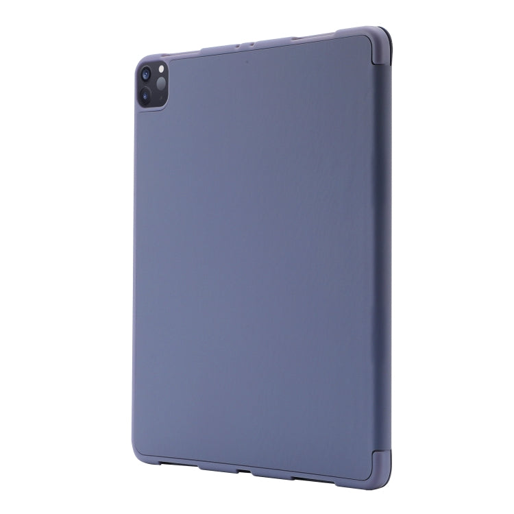 For iPad Air 13 2025 / 2024 Skin Feel Tri-fold Leather Tablet Case with Pen Slot(Lavender) - iPad Air 13 2025 / 2024 Cases by buy2fix | Online Shopping UK | buy2fix