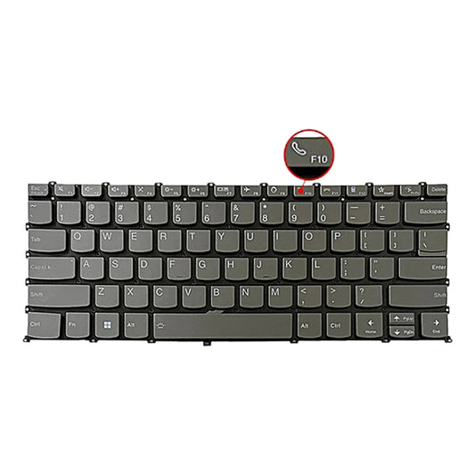 For Lenovo IdeaPad 5 / Yoga Slim 7 Pro US Version Laptop Backlight Keyboard, F10 Key with Phone Icon(Grey) by buy2fix