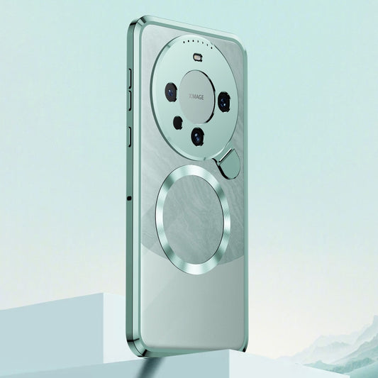 For Huawei Mate 60 Aromatherapy Holder Single-sided MagSafe Magnetic Phone Case(Green) by buy2fix