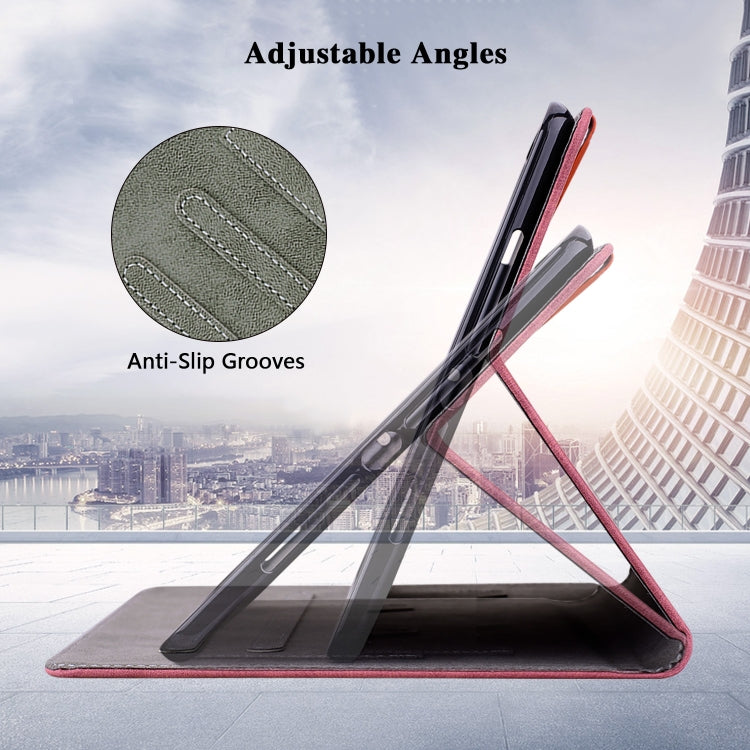 For iPad Air 13 2025 / 2024 Embossed Tiger Pattern Leather Tablet Case(Red) - iPad Air 13 2025 / 2024 Cases by buy2fix | Online Shopping UK | buy2fix