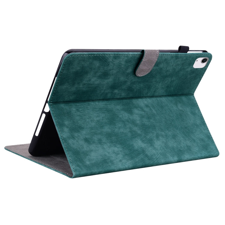 For iPad Air 13 2025 / 2024 Embossed Tiger Pattern Leather Tablet Case(Dark Green) - iPad Air 13 2025 / 2024 Cases by buy2fix | Online Shopping UK | buy2fix