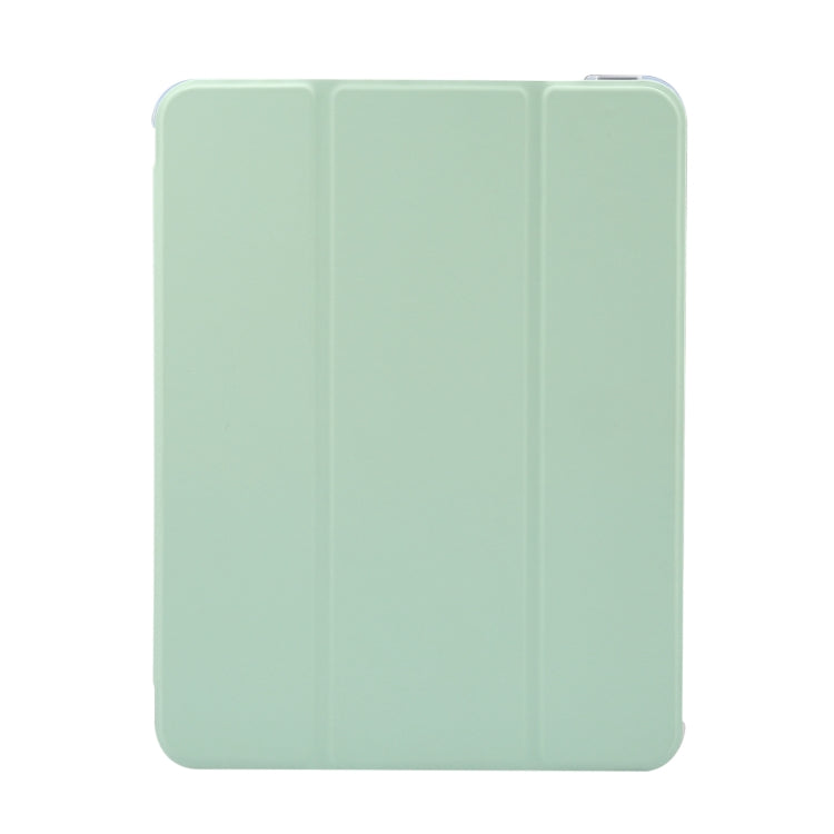 For iPad Air 11 2025 / 2024 3-folding Electric Pressed Skin Texture Leather Tablet Case(Green) - More iPad Cases by buy2fix | Online Shopping UK | buy2fix