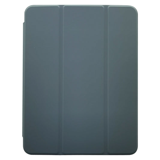 For iPad Pro 11 2025 / 2024 3-folding Electric Pressed Skin Texture Leather Tablet Case(Deep Green) by buy2fix