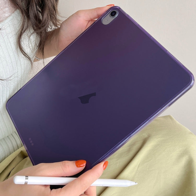 For iPad Air 13 2024 / Pro 12.9 2022 Skin-feeling Crystal Clear Acrylic Tablet Case(Purple) - iPad Pro 12.9 (2022/2021) Cases by buy2fix | Online Shopping UK | buy2fix
