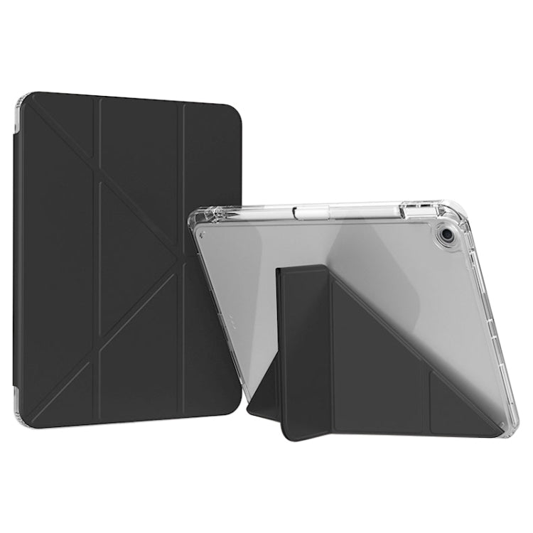 For iPad 10.2 2021 / 2020 / 2019 GEBEI Deformation Leather Tablet Case(Black) - iPad 10.2 Cases by GEBEI | Online Shopping UK | buy2fix