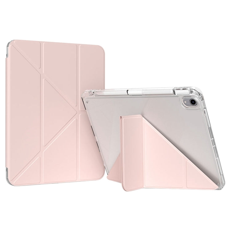 For iPad 2025 / 2022 GEBEI Deformation Leather Tablet Case(Pink) - iPad 2025 / 2022 Cases by GEBEI | Online Shopping UK | buy2fix