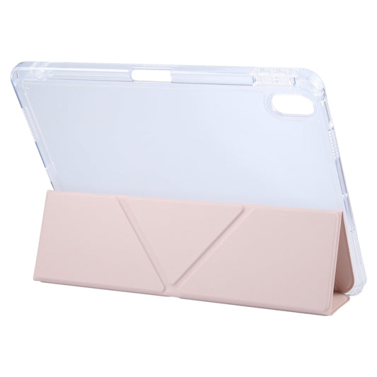 For iPad Pro 11 2022 GEBEI Deformation Leather Tablet Case(Pink) - iPad Pro 11 (2022/2021) Cases by GEBEI | Online Shopping UK | buy2fix