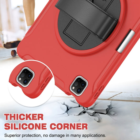 For iPad Air 11 2024 / Air 11 2025 Spider Wheel Silicone Hybrid PC Tablet Case(Red) by buy2fix