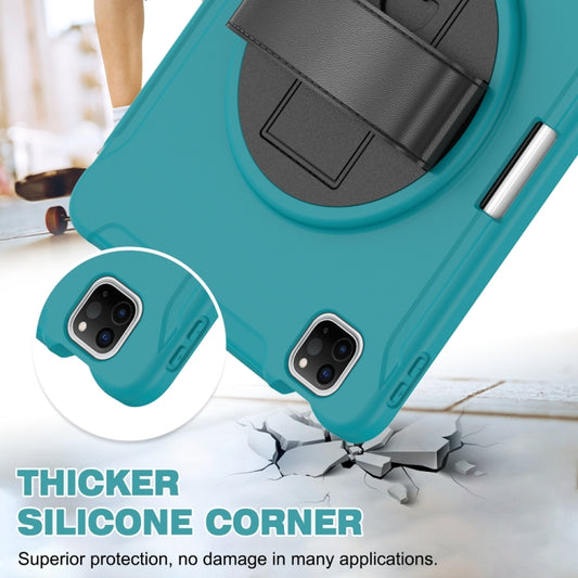 For iPad Air 11 2024 / Air 11 2025 Spider Wheel Silicone Hybrid PC Tablet Case(Blue) by buy2fix