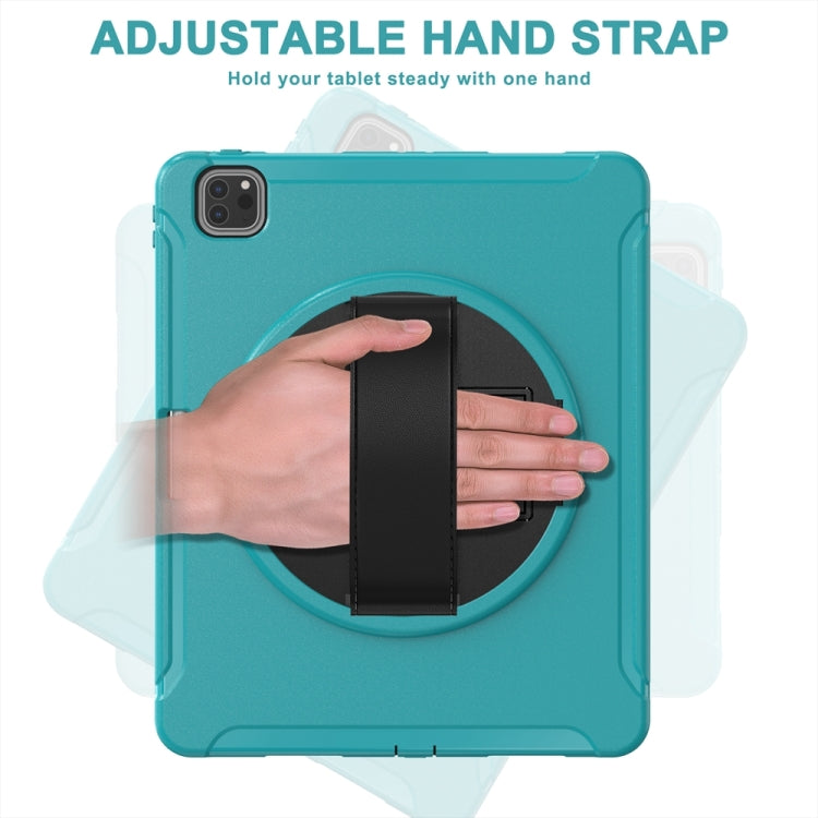 For iPad Air 11 2024 / Air 11 2025 Spider Wheel Silicone Hybrid PC Tablet Case(Blue) by buy2fix