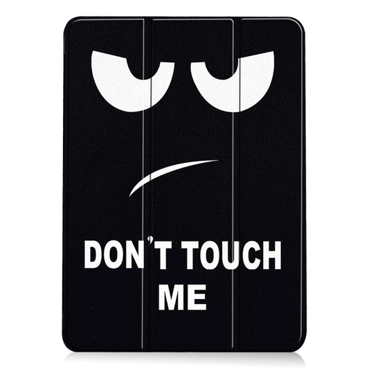 For iPad Air 13 2025 / 2024 Custer Painted 3-Fold Holder Smart Leather Tablet Case(Big Eyes ME) by buy2fix