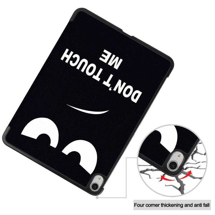 For iPad Air 13 2025 / 2024 Custer Painted 3-Fold Holder Smart Leather Tablet Case(Big Eyes ME) - iPad Air 13 2025 / 2024 Cases by buy2fix | Online Shopping UK | buy2fix