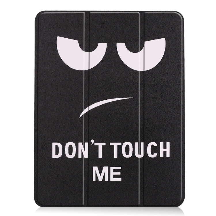 For iPad Air 11 2024 / 2025 Custer Painted 3-Fold Holder Smart Leather Tablet Case(Big Eye ME) - iPad Air 11 2025 / 2024 Cases by buy2fix | Online Shopping UK | buy2fix