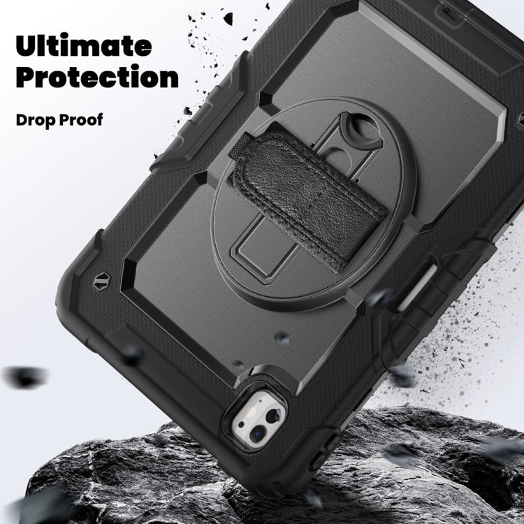 For iPad Pro 11 2024 Silicone Hybrid PC Tablet Protective Case(Black) - iPad Pro 11 2024 Cases by buy2fix | Online Shopping UK | buy2fix