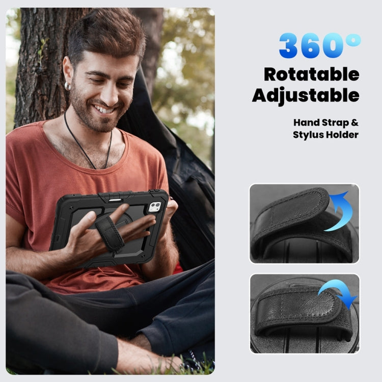 For iPad Pro 11 2024 Silicone Hybrid PC Tablet Protective Case(Black) - iPad Pro 11 2024 Cases by buy2fix | Online Shopping UK | buy2fix