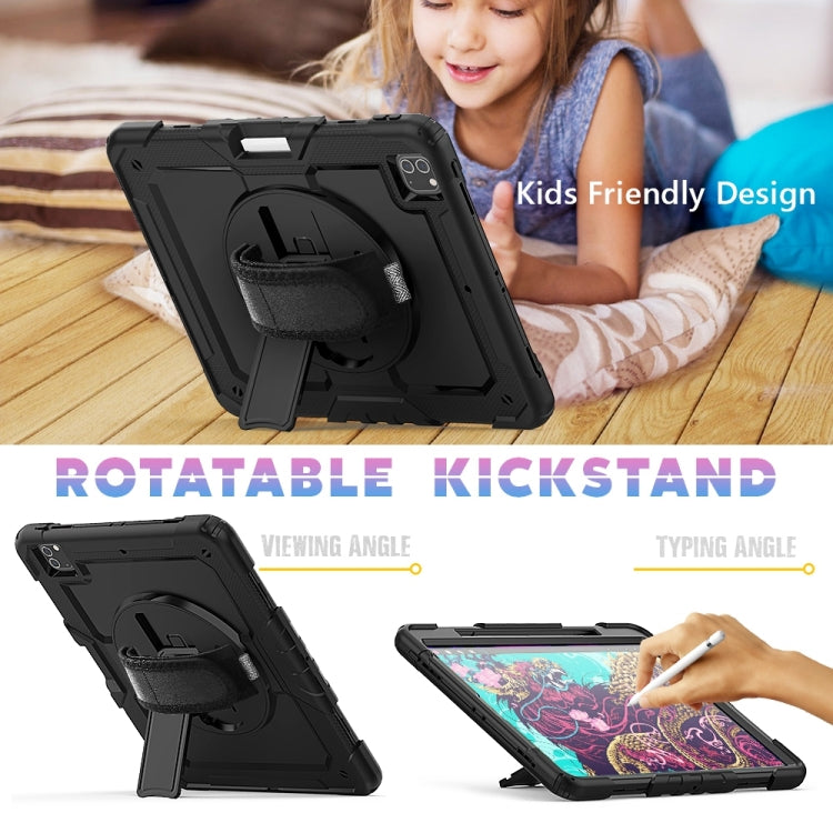 For iPad Pro 13 2024 Silicone Hybrid PC Tablet Protective Case(Black) - iPad Pro 13 2024 Cases by buy2fix | Online Shopping UK | buy2fix
