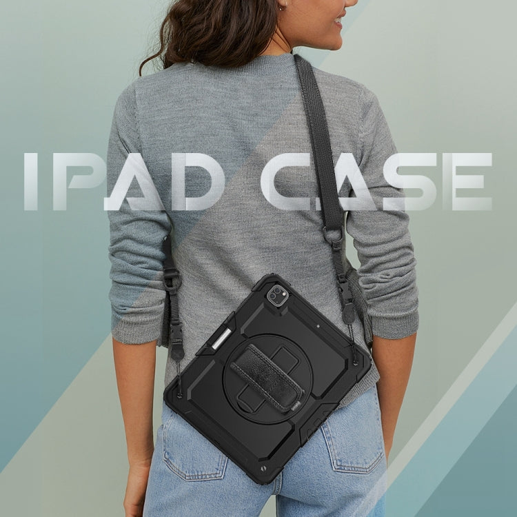 For iPad Pro 13 2024 Silicone Hybrid PC Tablet Protective Case(Black) - iPad Pro 13 2024 Cases by buy2fix | Online Shopping UK | buy2fix