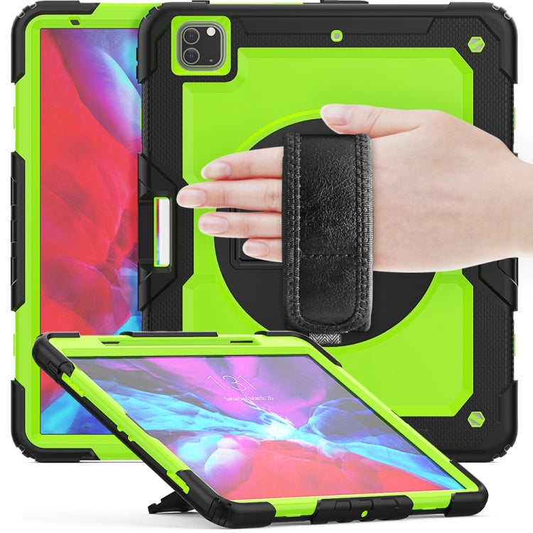 For iPad Pro 13 2024 Silicone Hybrid PC Tablet Protective Case(Yellow Green+Black) - iPad Pro 13 2024 Cases by buy2fix | Online Shopping UK | buy2fix