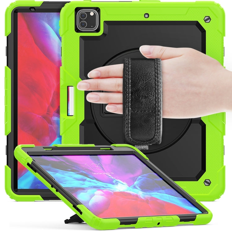 For iPad Pro 13 2024 Silicone Hybrid PC Tablet Protective Case(Black+Yellow Green) - iPad Pro 13 2024 Cases by buy2fix | Online Shopping UK | buy2fix