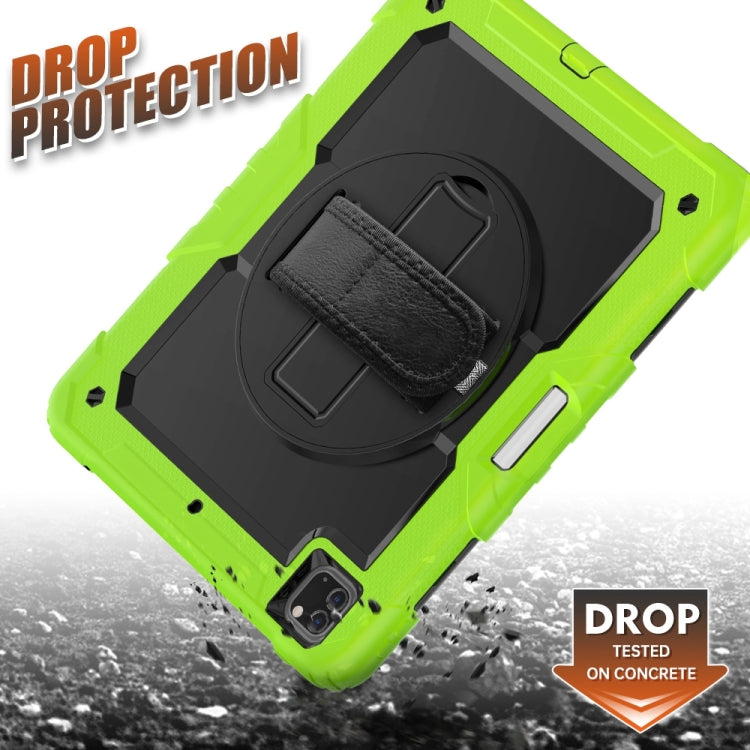 For iPad Pro 13 2024 Silicone Hybrid PC Tablet Protective Case(Black+Yellow Green) - iPad Pro 13 2024 Cases by buy2fix | Online Shopping UK | buy2fix