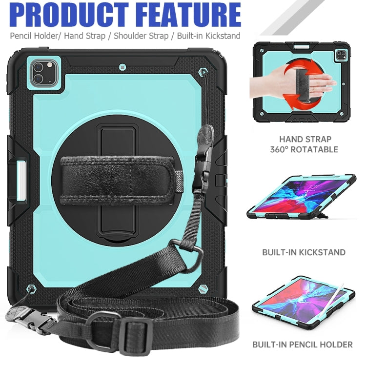 For iPad Pro 13 2024 Silicone Hybrid PC Tablet Protective Case(Light Blue+Black) - iPad Pro 13 2024 Cases by buy2fix | Online Shopping UK | buy2fix