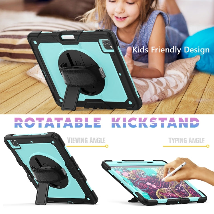 For iPad Pro 13 2024 Silicone Hybrid PC Tablet Protective Case(Light Blue+Black) - iPad Pro 13 2024 Cases by buy2fix | Online Shopping UK | buy2fix