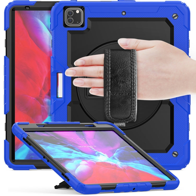 For iPad Pro 13 2024 Silicone Hybrid PC Tablet Protective Case(Black+Dark Blue) - iPad Pro 13 2024 Cases by buy2fix | Online Shopping UK | buy2fix