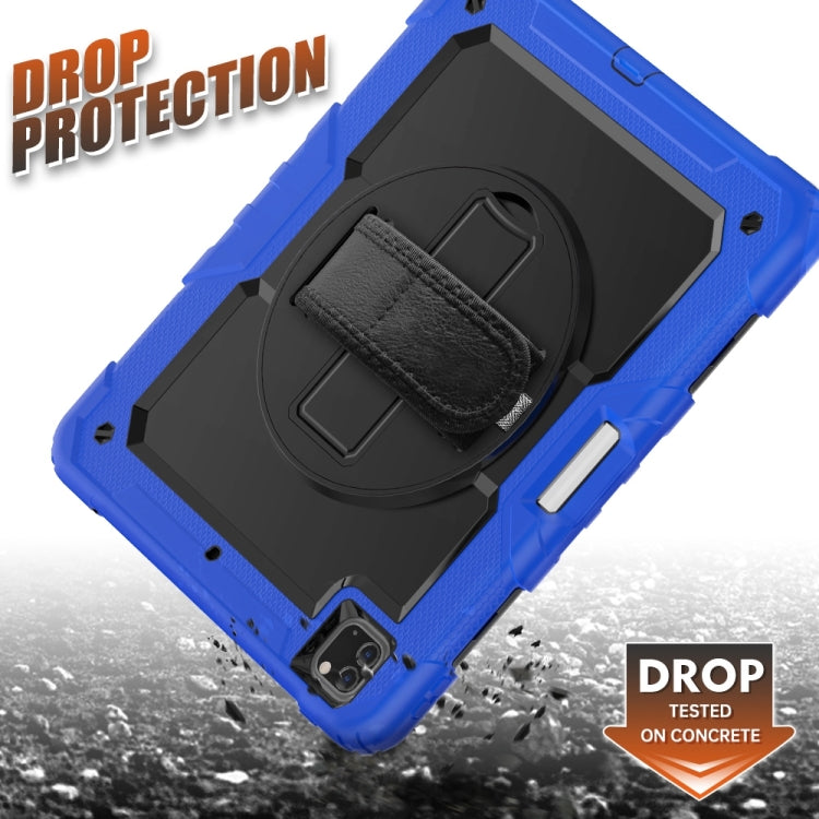 For iPad Pro 13 2024 Silicone Hybrid PC Tablet Protective Case(Black+Dark Blue) - iPad Pro 13 2024 Cases by buy2fix | Online Shopping UK | buy2fix