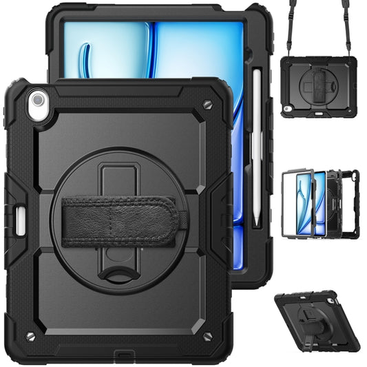For iPad Air 13 2024 / Air 13 2025 Silicone Hybrid PC Tablet Protective Case(Black) - iPad Air 13 2025 / 2024 Cases by buy2fix | Online Shopping UK | buy2fix