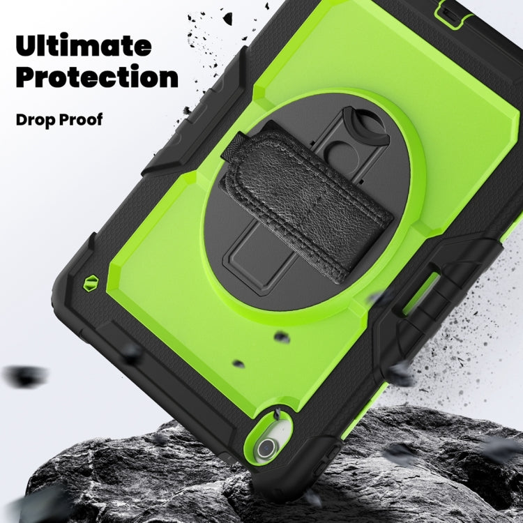 For iPad Air 13 2024 / Air 13 2025 Silicone Hybrid PC Tablet Protective Case(Yellow Green+Black) - iPad Air 13 2025 / 2024 Cases by buy2fix | Online Shopping UK | buy2fix