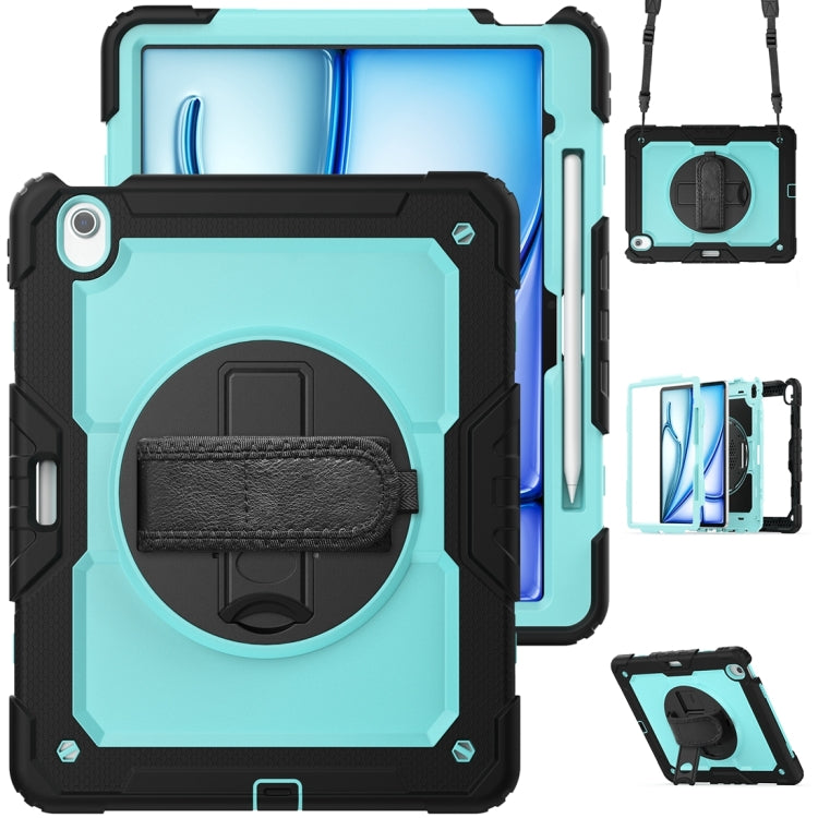 For iPad Air 13 2024 / Air 13 2025 Silicone Hybrid PC Tablet Protective Case(Light Blue+Black) - iPad Air 13 2025 / 2024 Cases by buy2fix | Online Shopping UK | buy2fix