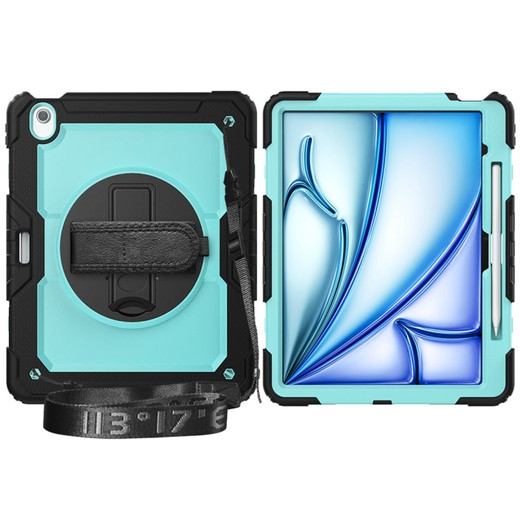 For iPad Air 13 2024 / Air 13 2025 Silicone Hybrid PC Tablet Protective Case(Light Blue+Black) - iPad Air 13 2025 / 2024 Cases by buy2fix | Online Shopping UK | buy2fix