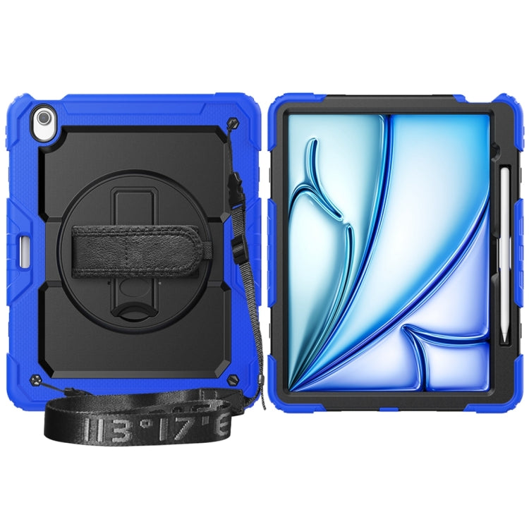 For iPad Air 13 2024 / Air 13 2025 Silicone Hybrid PC Tablet Protective Case(Black+Dark Blue) - iPad Air 13 2025 / 2024 Cases by buy2fix | Online Shopping UK | buy2fix