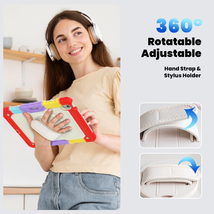 For iPad Air 13 2024 / Air 13 2025 Silicone Hybrid PC Tablet Protective Case(Rainbow Red) - iPad Air 13 2025 / 2024 Cases by buy2fix | Online Shopping UK | buy2fix