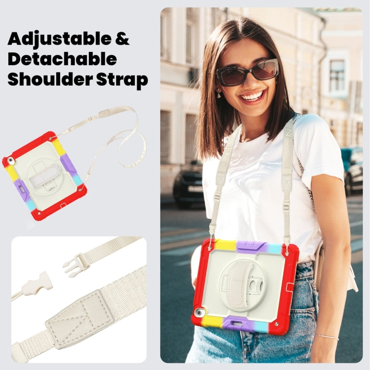 For iPad Air 13 2024 / Air 13 2025 Silicone Hybrid PC Tablet Protective Case(Rainbow Red) - iPad Air 13 2025 / 2024 Cases by buy2fix | Online Shopping UK | buy2fix