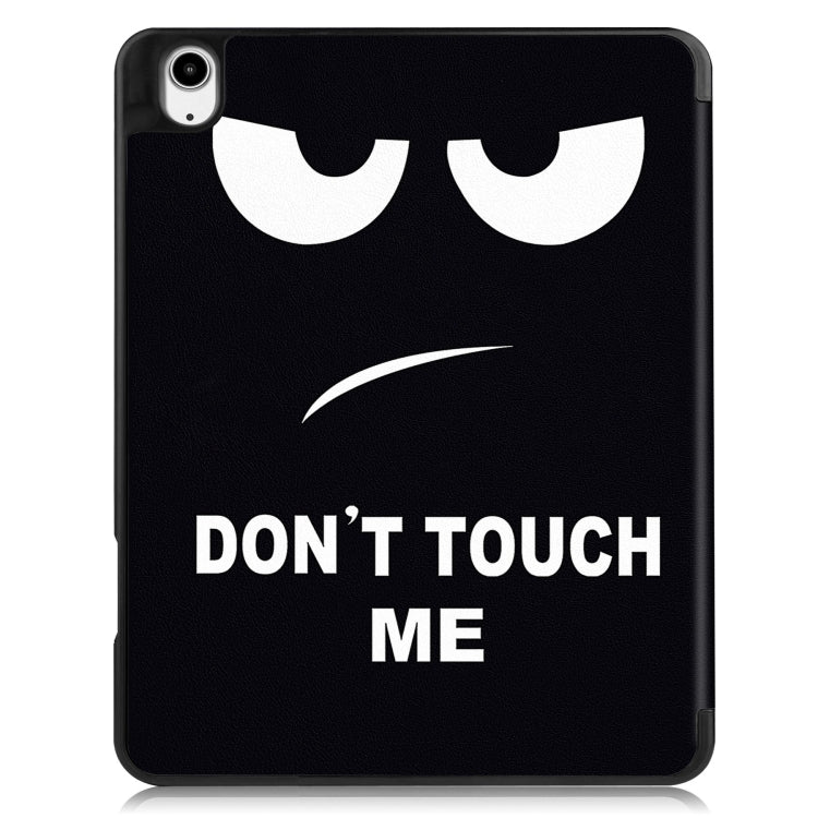 For iPad Air 13 2024 / 2025 Custer Painted 3-Fold Holder Smart Leather Tablet Case with Pen Tray(Big Eye ME) - iPad Air 13 2025 / 2024 Cases by buy2fix | Online Shopping UK | buy2fix