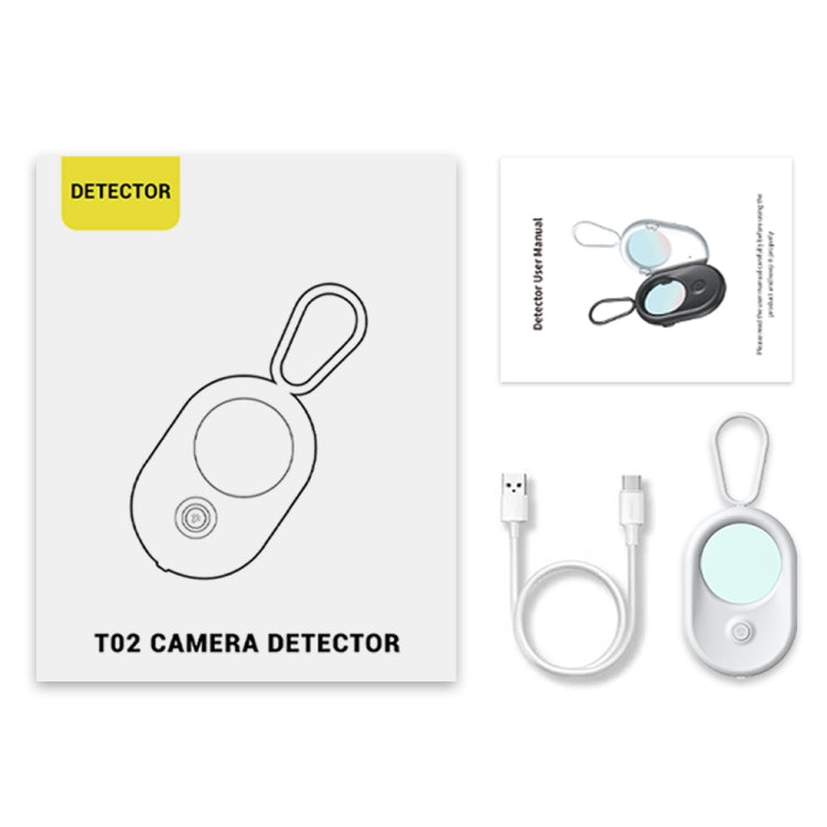 T02 Smart Infrared Camera Detector Anti-Sneak Shooting Scanner(White) by buy2fix