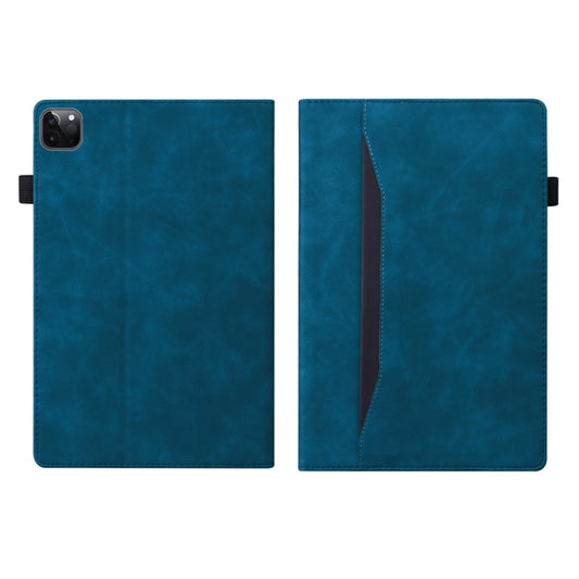 For iPad Pro 11 2025 / 2024 Splicing Shockproof Leather Tablet Case(Blue) by buy2fix