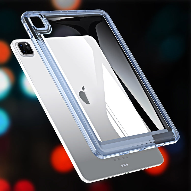 For iPad Pro 12.9 2022 / 2021 / 2020 Transparent Acrylic Tablet Case(Blue) - iPad Pro 12.9 (2022/2021) Cases by buy2fix | Online Shopping UK | buy2fix